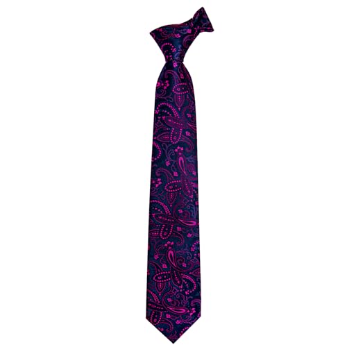 Image of YourTies Paisley Men's Necktie Woven Silk Floral Ties for Men Designer Formal Business Party Wedding