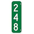 Sigo Signs 911 Address Sign, Custom Emergency Vertical Mailbox Reflective Sign, Ideal For Driveway, Multi Unit Buildings and House, 6x18 Inches, 3M EGP Reflective .063 Aluminum, Fade Resistant