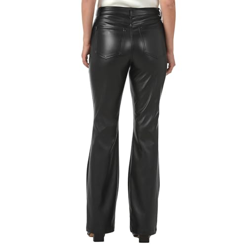 K. Jordan Faux Leather Flare Pant for Women with Pockets3