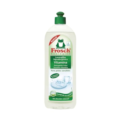 Detergente lavavajillas a mano hipoalergénico y ecológico (ideal para biberones y tetinas) 750 ml. Pack de 4