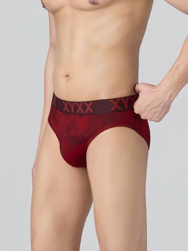 Image of XYXX Metrix Cotton Modal Brief for Men | Snug Fit with Anti-roll no-Marks Waistband | Printed Underwear for Men Combo