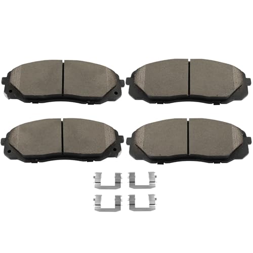 Image of SCITOO D1814 Front Ceramic Brake Pads Sets w /Hardware Replacement For Kia For Sedona 2015-2020