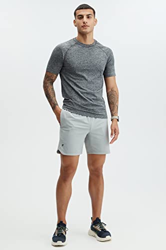 Fabletics Men's The One Short, Training, Swimming, Lightweight, Quick-Dry, Zip Pocket, Stretch Woven, Xl / 7In, Shadow Grey #TOP3