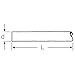 Stahlwille 48030003 Tubular Handle, Size 3, for Heavy-Duty Ring Spanners No. 5 1/2, with Bore Hole for Locking, Length 760mm, Diameter 25mm, Made in Germany