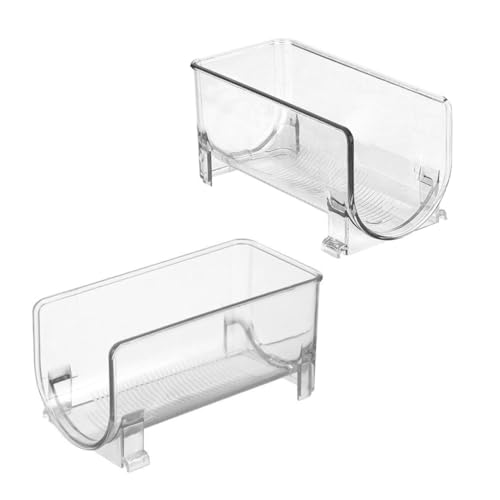 Mikikit 2 Piezas Soporte Apilable para Botellas de Vino Tipo Cajón Organizador Transparente para Hogar Estante Compacto para Bares Cocinas y Apartamentos