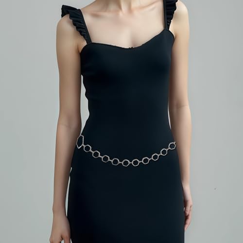 Fashion Metal Waist Chain Belt for Women Blouse Dress Sweater Jeans Punk Ladies Belt