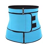 Soporte Posterior Lumbar Faja Moldeadora De Compresión Invisible, Moldeadora De Cuerpo, Corsé De Entrenamiento Para Cintura, Control De Abdomen, Banda Para El Sudor Faja Lumbar Protección(Blue,XXL)
