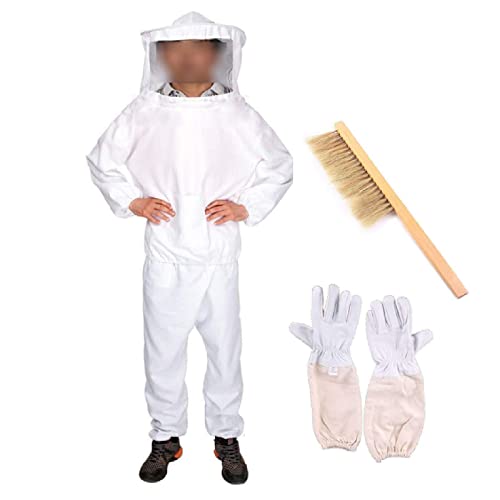 Schutzanzug für Erwachsene, Professionelle Jacke gegen Bienen, Schutzanzug mit Hut und Schutzvlies für Erwachsene… – Bild 4
