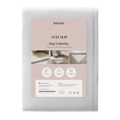 benuta Teppichunterlage - 160x225 cm rechteckig - Antirutschmatte groß - Antirutschunterlage zuschneidbar - rutschfeste Unterlage für Teppich Wohnzimmer - Extra Rutschunterlage Underlay