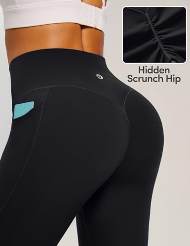 IUGA Invisible Scrunch Butt Lifting Leggings for Women No Front Seam Workout Leggings with Pockets Tummy Control Yoga Pants2