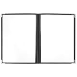 Porte-menus pour restaurants : la couverture de menu est parfaitement adaptée aux restaurants, cafés, traiteurs (alimentation, boissons, bières et vins, etc.) et à tout autre établissement professionnel