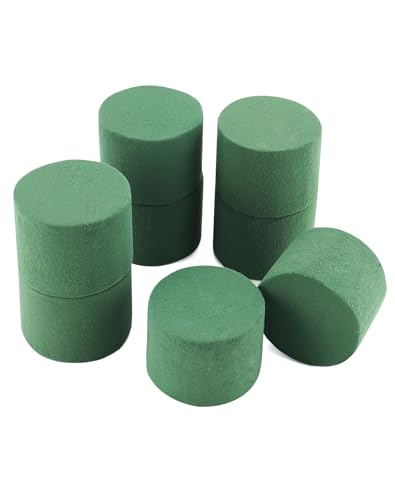 Miniatura 7 de Qwork 8 Pieza Cilindros De Espuma Floral De 8 X 6 Cm Para Arreglos, Espuma Floral Húmeda En Color Verde, Ideal Para Bodas Y Celebraciones