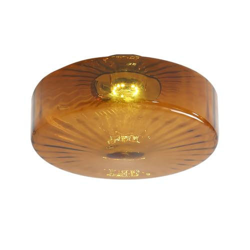 Lámpara de techo amber con chandelier redondo de cristal 38cm