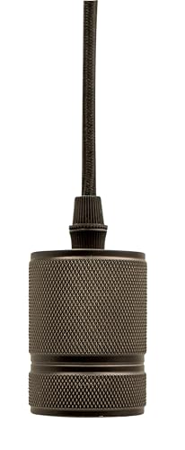 energeeks - Pendel Lámpara Techo Contemporáneo - Casquillo E27 - Color Negro Mate - Cable Liso Negro - Diseño Moderno - Sofisticado y Refinado - Decoración Hogar - Ideal para Salón, Comedor, y Más
