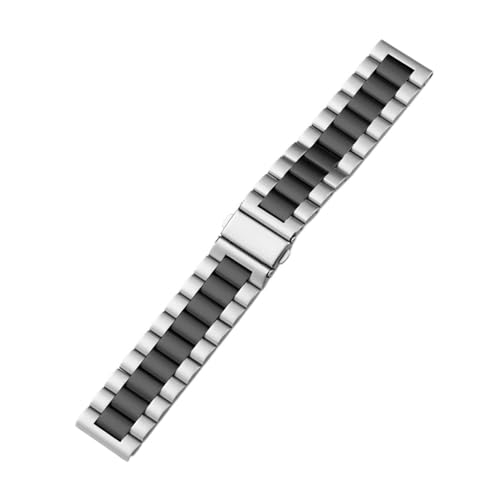 [X] 22mm 20mm ^Xgbv Fit For Huawei Watch GT2 Pro 46mm oh XeXX`[uXbg For Samsung Galaxy 3 4 5 45mm Active ɓK(Sliver Bl