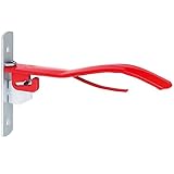 Kerbl Soporte para sillas de Montar, Rojo, Metal Pintado, 38cm, para Jinetes, Montaje en Pared, Plegable
