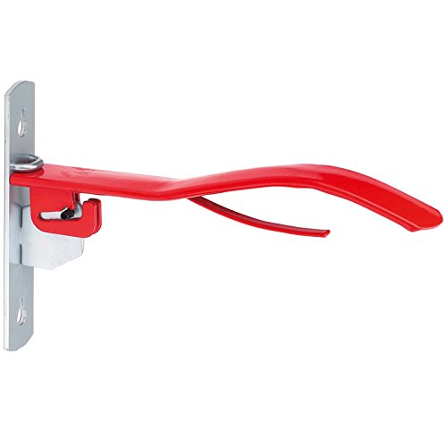 Accesorios para sillas | Kerbl Soporte Para Sillas De Montar, Rojo, Metal Pintado, 38cm, Para Jinetes, Montaje En Pared, Plegable