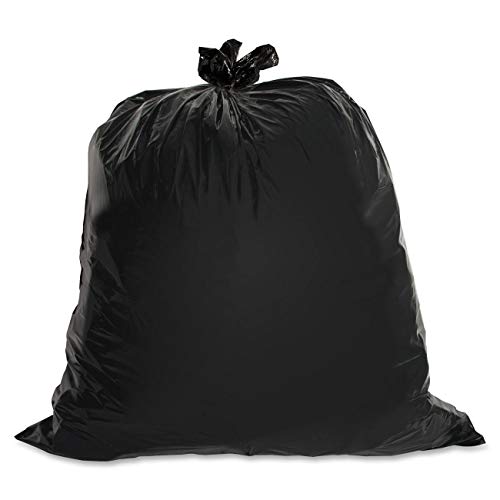 Nicky Nice Genuine Joe 01535 Heavy-Duty Trash Bags, 1.5 Mil, 55-60 Gallon, 50/Ct, Black