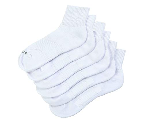 Cotton Cushioned Athletic Ankle Socks - Mens Womens Unisex Performance Quarter Socks