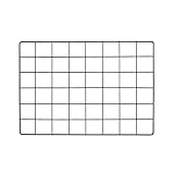 YOKIVE Iron Wire Grid Panel, Decorative Panels Board | Photo Pictures Display Holders Hanging Frame for Home Office (Black, 16'x12')