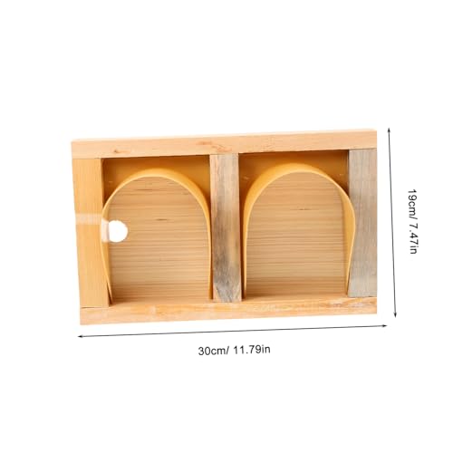 Puerta de Madera para Jaula de Pájaros Trampilla de Acceso Fácil para Palomas 3