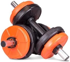 Ecgspor 16 Kg Dambıl Seti Turuncu-siyah 6 In 1 Fitness Set - Görsel 1