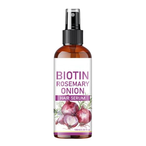 Sérum capilar con biotina, romero y, 100 ml, de para el crecimiento del cabello, tratamiento anticaída, protección térmica, para planchas, rizadores y secadores.