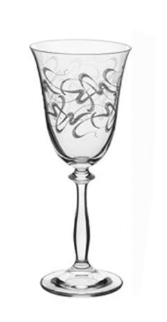 Bohemia Rotweingläser Kristall Model Royal Ge 350 ml 6er Set Einheitliches Ornament