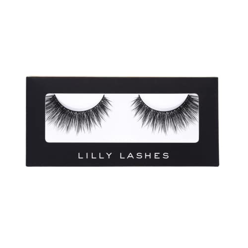 Lilly Lashes Premium Synthetic Lashes Orlando | Fake Eyelashes Natural Look | Fluttery Lashes | Full Bodied Look | False Lashes | Vegan Strip Lash | Reusable Up to 10 Wears | 15mm