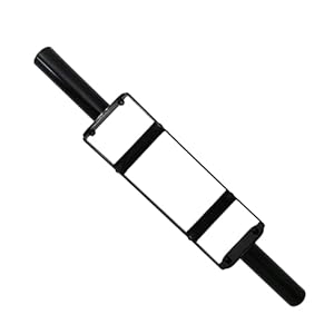 Olympic Tricep Bar Home Gym Weightlifting for Strength Training with Rubber Grips，for Deadlifts, Squats, Shrugs