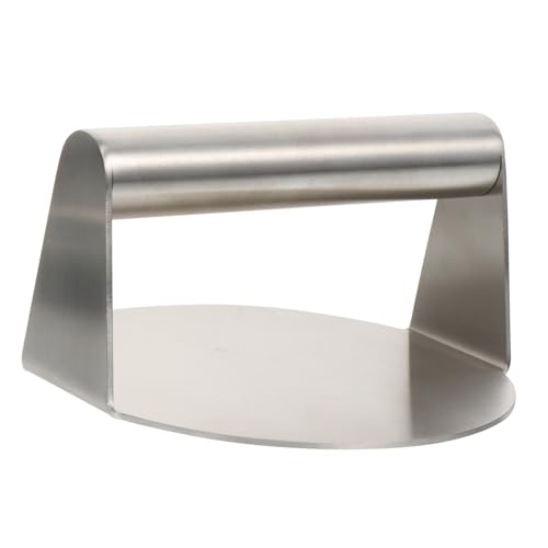 Alipis 1Pieza Prensatela De Carne Inoxidable Herramienta De Cocina Redonda para Hamburguesas y Pasteles Práctico y Duradero para Uso Doméstico y Profesional