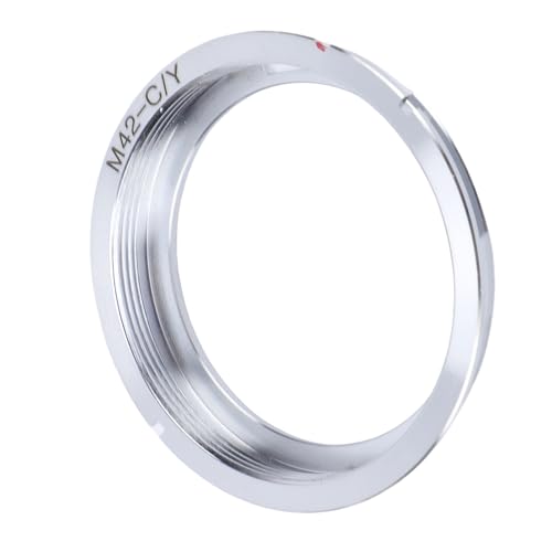 Sxhlseller Bague D'adaptation D'objectif M42 vers Monture CY, Convertisseur en Cuivre adapté aux Appareils Photo Contax et Yashica, Connecteur de Mise au Point Manuelle pour Configuration