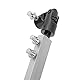 Professionelle Doppel-Bassdrum-Pedal-Verbindungsstange für Trommelhammer – Robuste Dual-Trigger-Verbindungsstange für Musiker und Schlagzeuger (Silberfarbe)