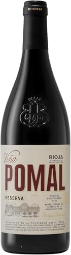 VIÑA POMAL Reserva, Vino tinto DO Rioja, 100 por 100 Tempranillo, Botella 75cl (Paquete de 6)