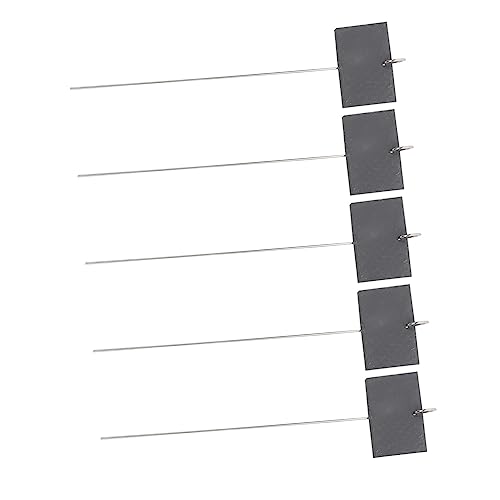 HANABASS 1Set Plant Labels Durable Stone Tags with Rods for Garden Marking for Flower Beds and Planters Weatherproof and Reusable for Plant