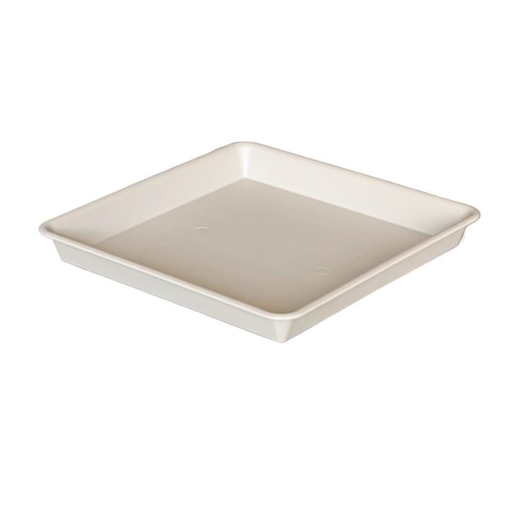 plant saucer Square Flower Pot Drip Trays, Large Plant Saucers Resinous for Indoor Outdoor flower pot saucer(White,Large)