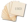 Urbalabs Wood Square 8 Inch 1/4 Inch Thick Birch Plywood Discs Ply Wood Squares Unfinished Wood Square Wood Pieces Laser Cut Wood Tree DIY Wood Sign Blank Plywood Circles Made in USA (5)