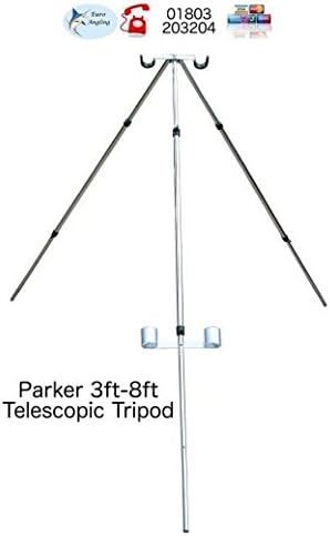 Parker Telescopic 3ft - 8ft Sea Fishing Travel Tripod Rod Rest