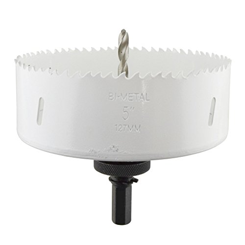 127mm HSS Hole Saw Holesaw Bi-Metal Blade Cutter Drill And Drill Adaptor Arbor