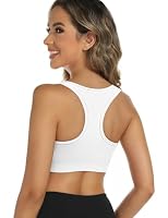 Buauty 2 Packs Sports Bras for Women, Medium Support Sport Bras Push Up Yoga Racerback Bra, Gym Fitness Athletic Bra, Compression Bra with Built Workout Bras — image 5