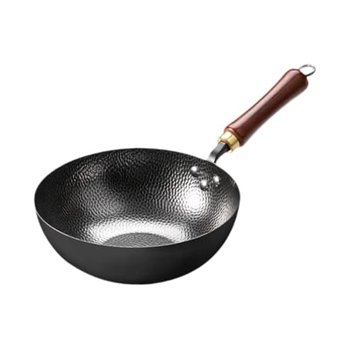 Wok chino con mango de madera y tapa miniatura 7