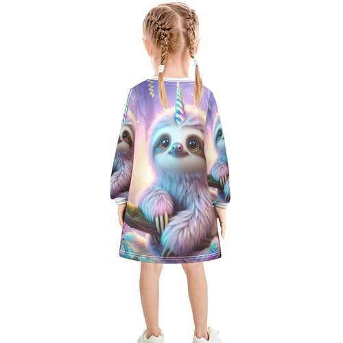 Jellyfish Sea Life Blue Toddler Sweater Dress Funny Long Sleeve 2t - 8 Years Spring Pink Toddler Dress4