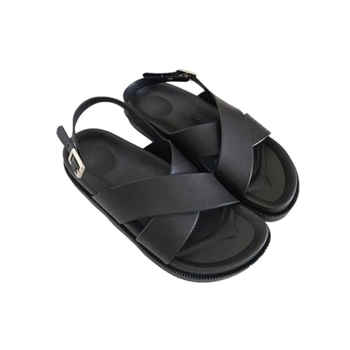 High heeled sandals Women's sandals casual Roman beach shoes seaside thick-soled sandals