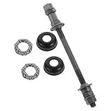 Verbesserte stabilität und unterstützung: die dicke hinterachse erhöht die stabilität und tragfähigkeit des fahrrads, ideal für anspruchsvolle fahrten, fahrrad-vorderradnabe, fahrrad-hinterachspedal