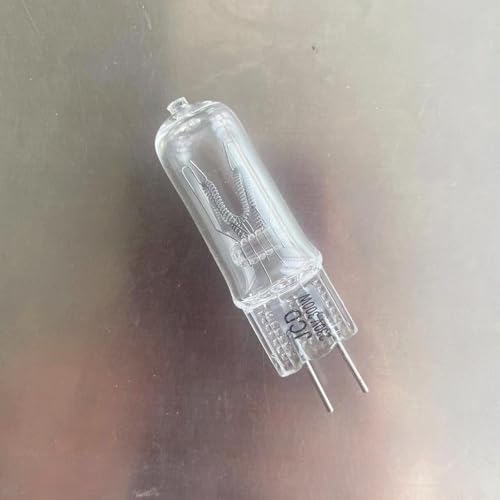 BULBEAWICK Bombilla halógena GY6.35 Bi-Pin Base 220V T4 G6.35 230V Bombillas halógenas 230V-300W