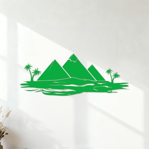 Stickers muraux en PVC Tourisme Voyage Égypte Pyramides Palmiers Océan