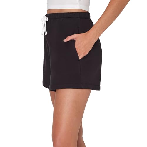 Hanes Womens Originals French Terry Lounge Shorts, Comfywear Loungewear, Sleep Shorts for Women, 4"2