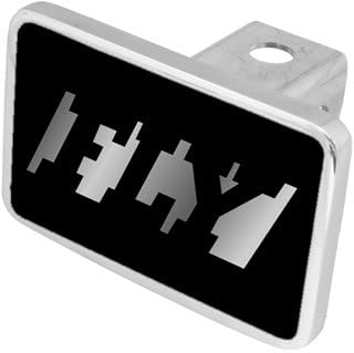 Eurosport Daytona- Compatible with -, Premium XL Aluminum Hitch Plug- Fly Negative Black Acrylic Insert, Mirror Fill