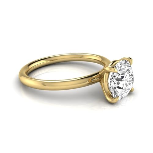 IGI Certified 2.00 Carat Round Cut Lab Grown Diamond (F, VVS2) 14K Gold Solitaire Engagement Ring for Women4