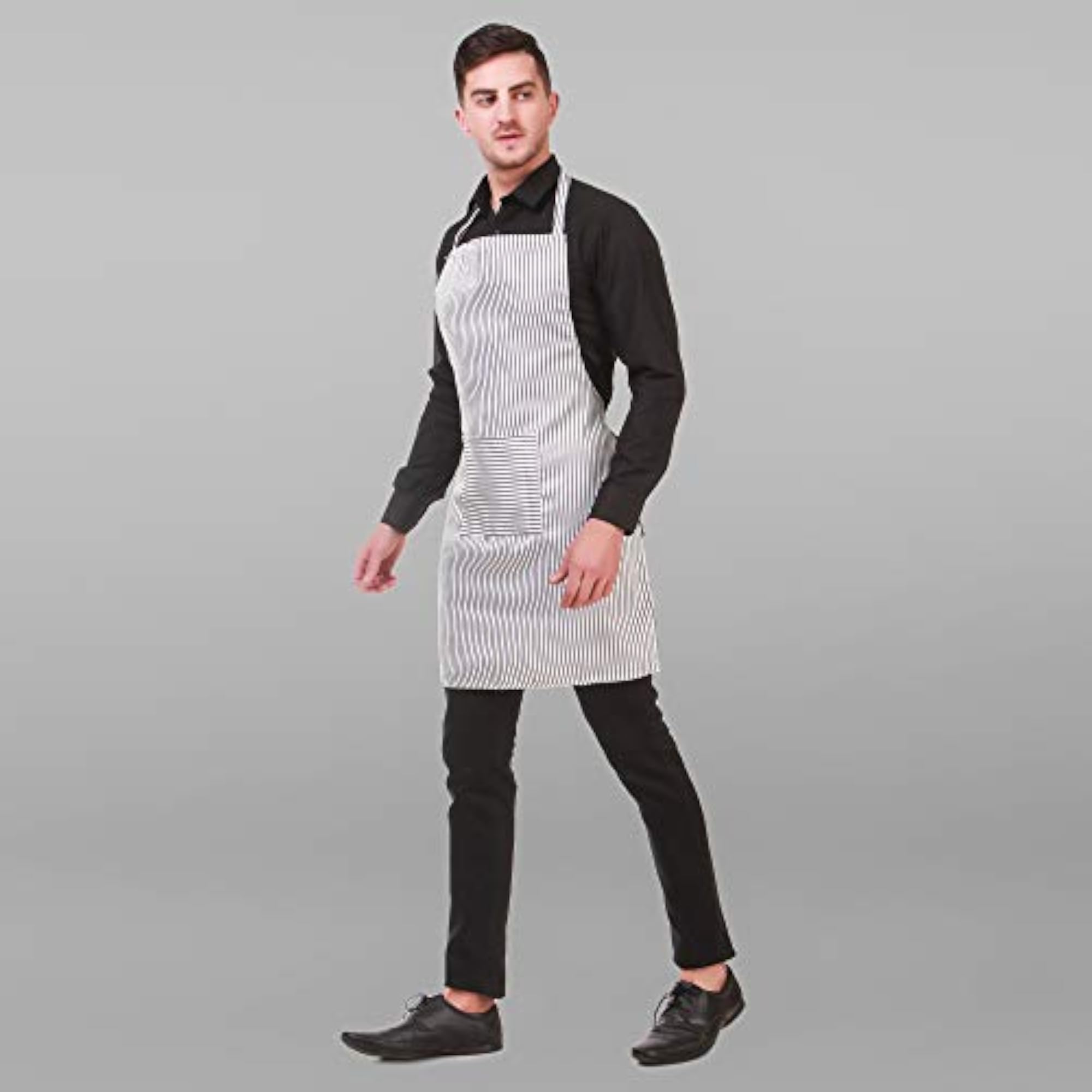 Men Women Cooking Kitchen Chef Apron, Zebra Lining